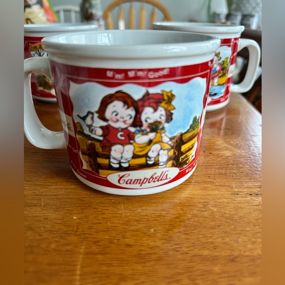 VINTAGE CAMPBELL'S SOUP KIDS COFFEE MUGS SEASONS HOUSTON HARVEST 2000 - Picture 4 of 8